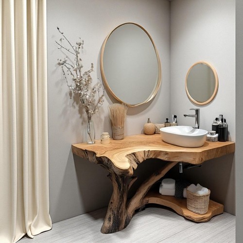 Natural wood corner - wood,